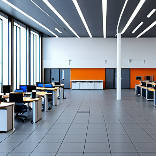 Home 1 지방행정사 분야의 전문가 인터뷰 - Modernized Town Hall**
"The interior of a bright, modern town hall, showcasing electronic document ...